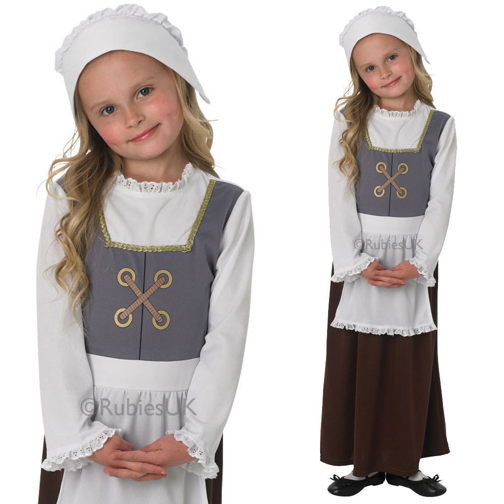 Girl Fancy Dress Book Rubies Week Poor Official Large Girls Tudor Costume