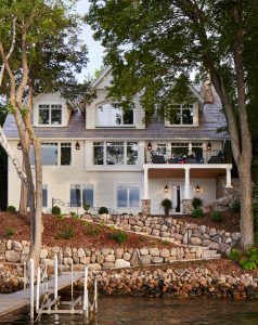 luxurious lakeside cottage with timeless coastal interiors home