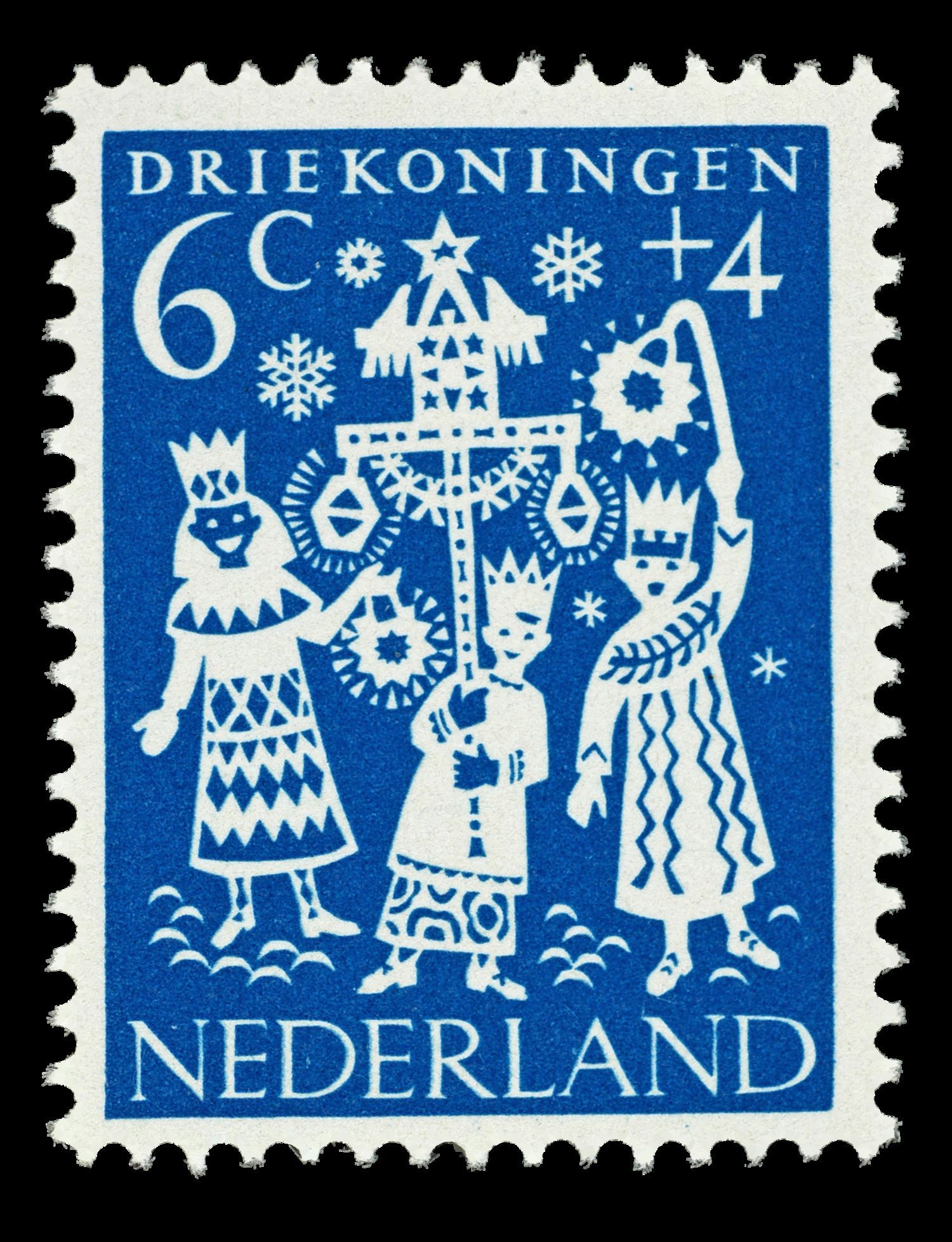 Postzegel Nederland 1961, Kinderpostzegel, Driekoningen