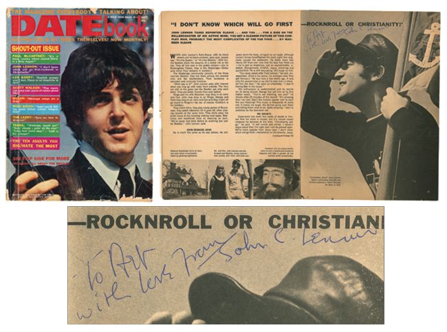 7-29 in 1966: The US teen magazine Datebook reprints a John Lennon