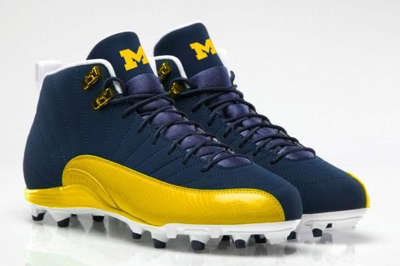 jordan football cleats michigan