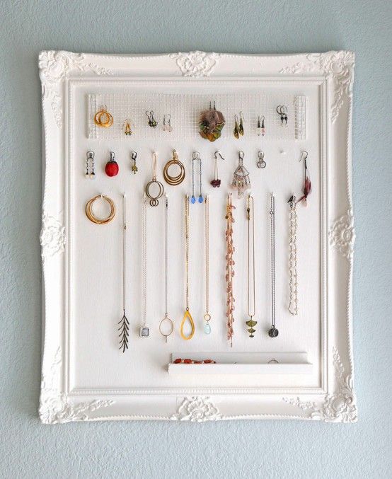 The Pin Junkie Diy Picture Frame Jewelry Organizer Display Storage Holder - Diy Necklace Organizer Picture Frame The Pin Junkie Diy Picture Frame Jewelry Organizer Display Storage Holder - Diy Necklace Organizer Picture Frame