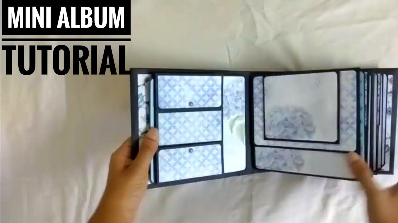 Beautiful Mini Album TUTORIAL | Start to finish | Handmade Scrapbook pag... Mini Photo Albums, Mini Albums Scrap, Scrap Album, Mini Scrapbook Albums, Scrapbook Pages, Album Diy, Diy Mini Album Tutorial, Album Book, Genealogy Album