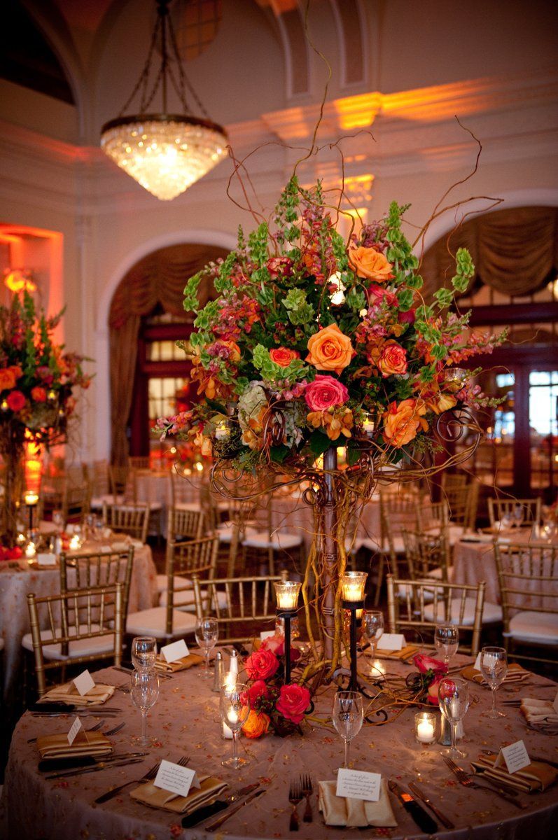 Cheap Fall Wedding Centerpiece Ideas Houston Crystal Ballroom Flower centerpieces wedding