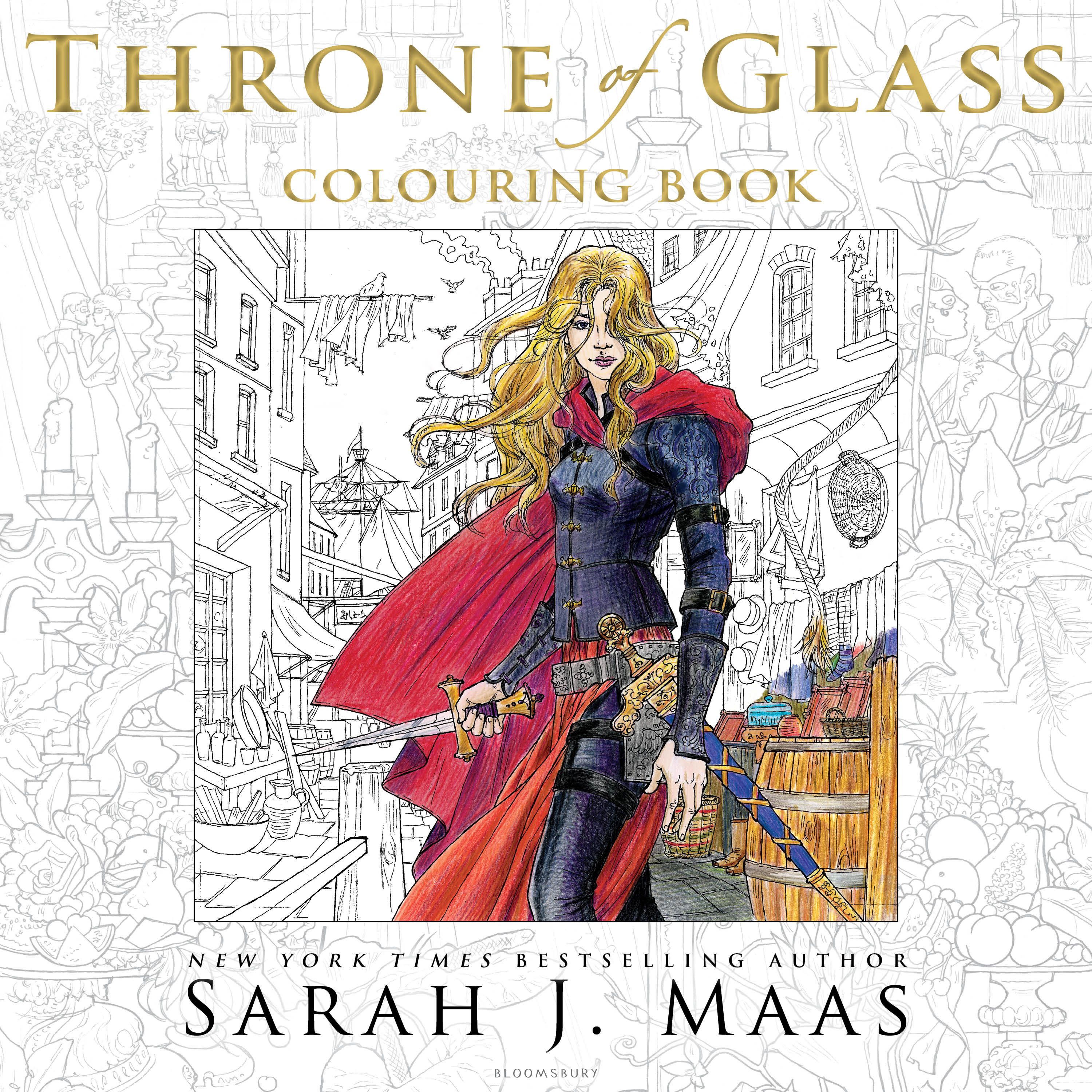 ToG Coloring Book UK Sarah J Maas, New York Times, Adult Coloring Books