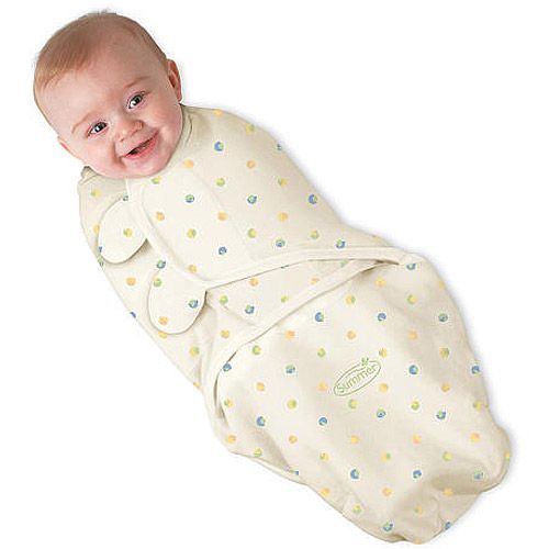 Summer Infant SwaddleMe Swaddling Organic Cotton Blanket, Dots on Ivory