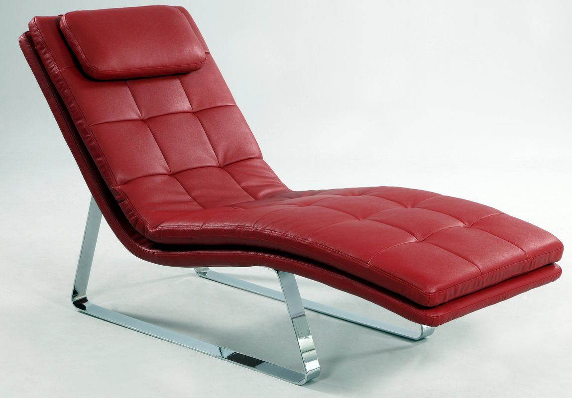 Corvette Chaise Lounge Red Chaise Lounge, Leather Chaise Lounge - Corvette Chaise Lounge Red Chaise Lounge, Leather Chaise Lounge