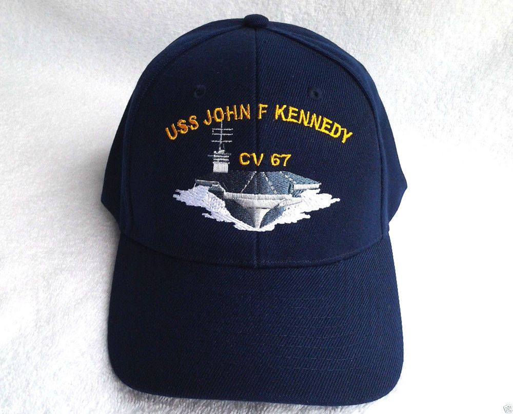 USS JOHN F KENNEDY CV-67 (BLUE) Military Veteran US NAVY CARRIER Hat # ...