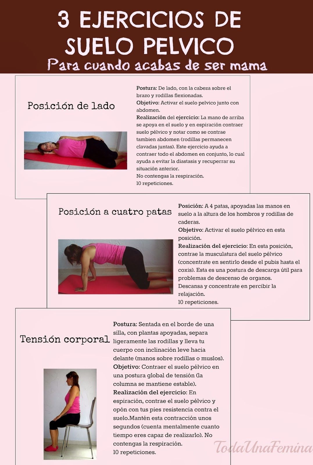 Ejercicios para recuperar el suelo pelvico despues del parto