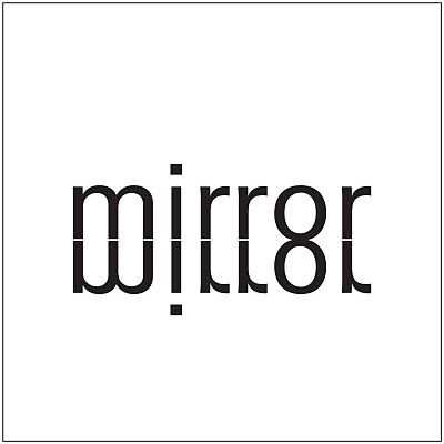 Mirror Logo Verbicon Word Design Typographic Mirror Logo Verbicon, New Word For Mirror Images