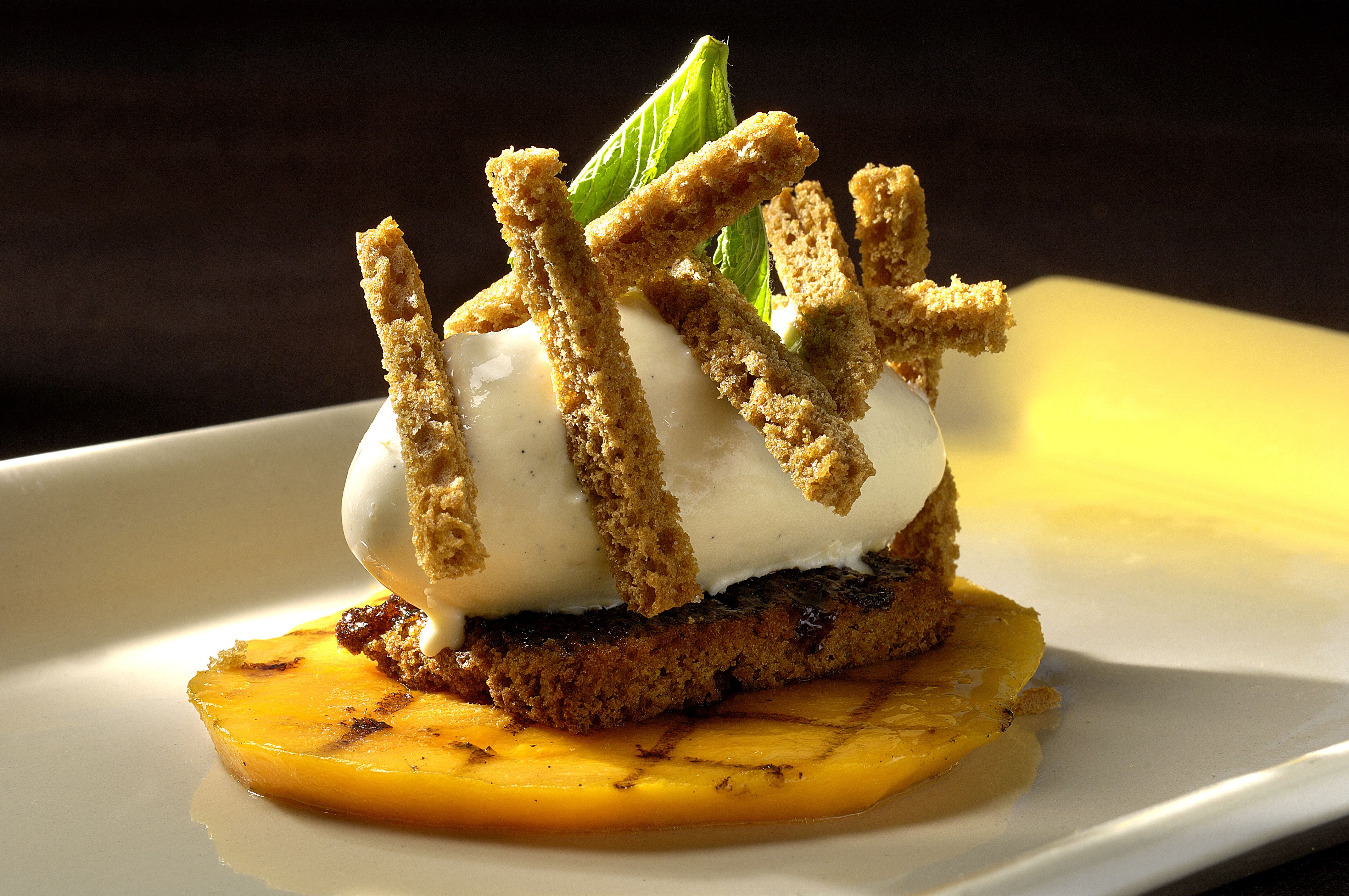 Mangue Rôtie Et Couque Au Miel Met Afbeeldingen Honingkoek Mango Honing