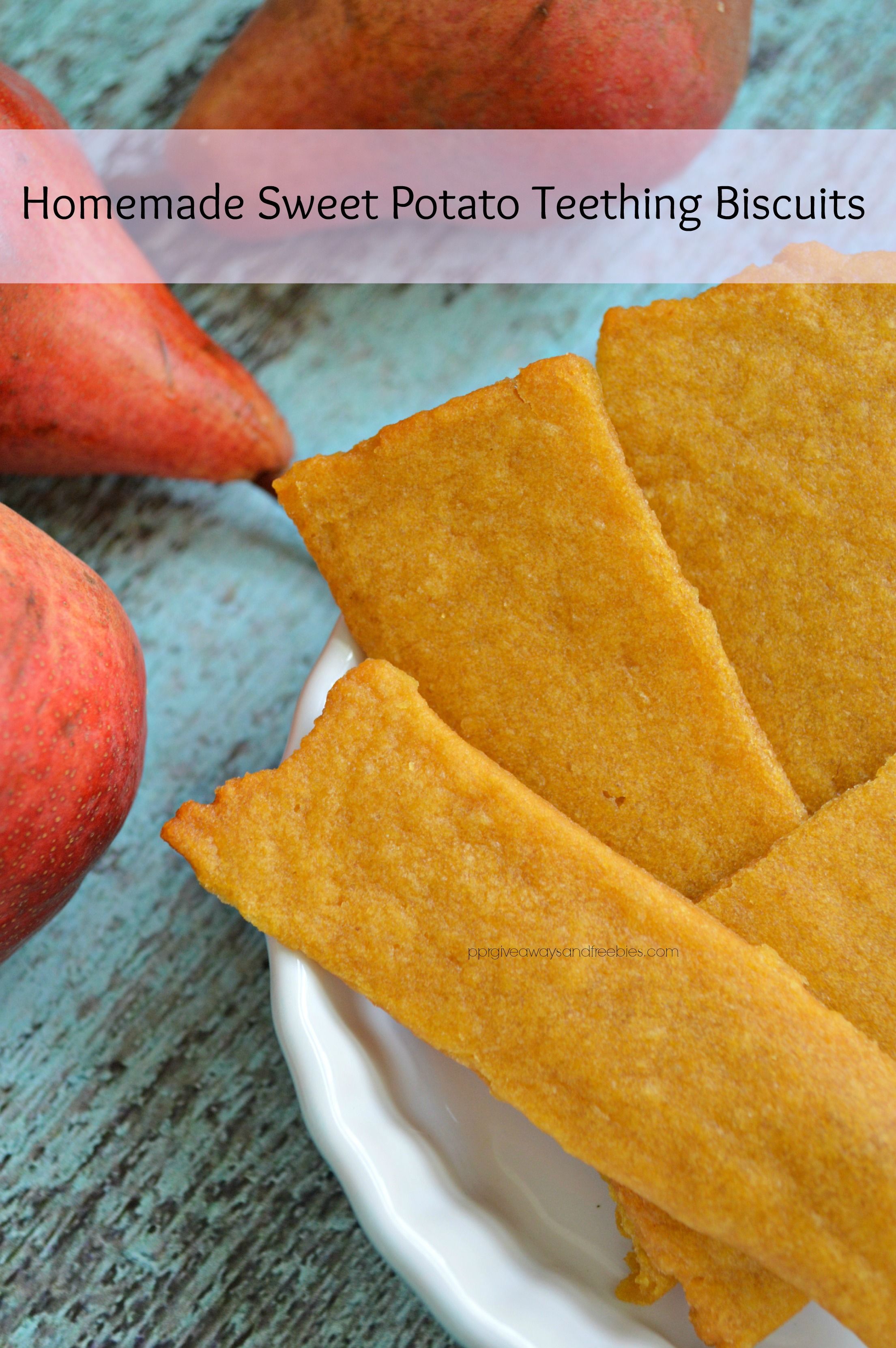 Homemade Sweet Potato Teething Biscuits