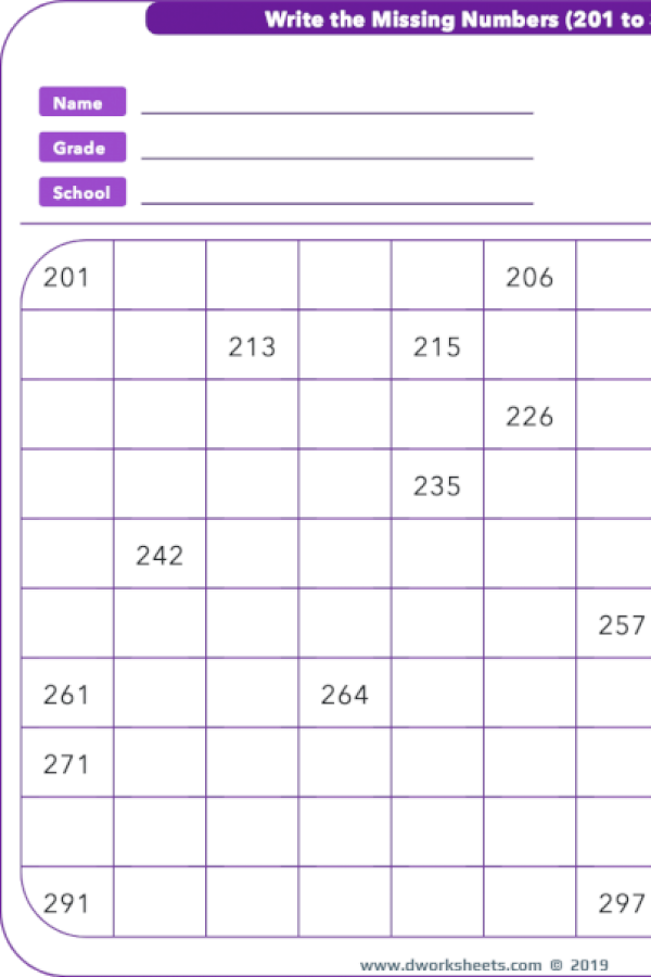 Learning Or Teaching Write The Missing Numbers 201 To 300 Is So Easy learning-or-teaching-write-the-missing-numbers-201-to-300-is-so-easy