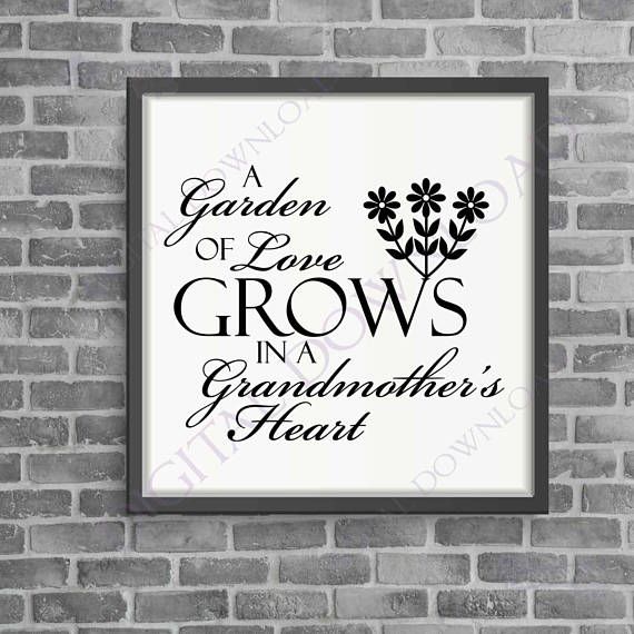 Download Grandmother SVG Quote, Grandma Saying to Print, Garden of ...