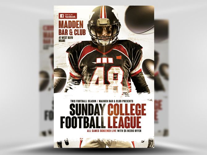 03 american football flyer template 1 flyer templates pinterest football flyers templates free