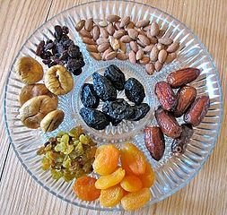 Secos semillas tabla calorias de de frutos y