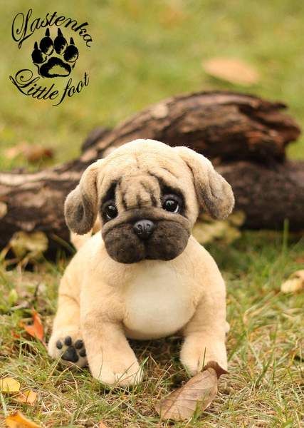 Pug Puppy Shakespeare By Evgeniya And Igor Krasnov Bear Pile