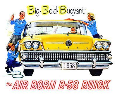 Buick Old Advertising Poster reproduction