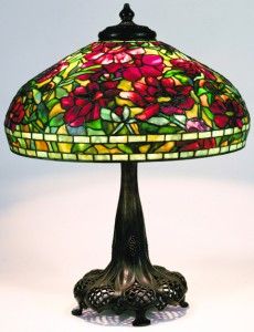 Peony shade, designed by Clara Driscoll c.1900 04, 22 in Peony shade, designed by Clara Driscoll c.1900 04, 22 in