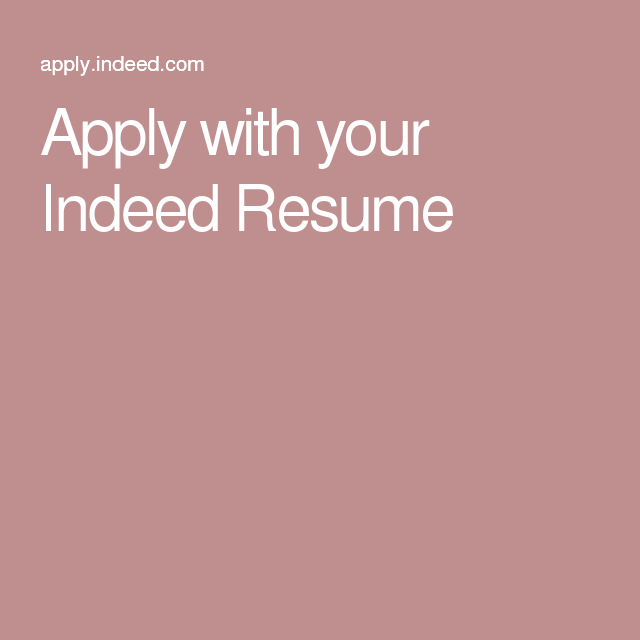 apply with your indeed resume at home jobs pinterest apply with your indeed resume