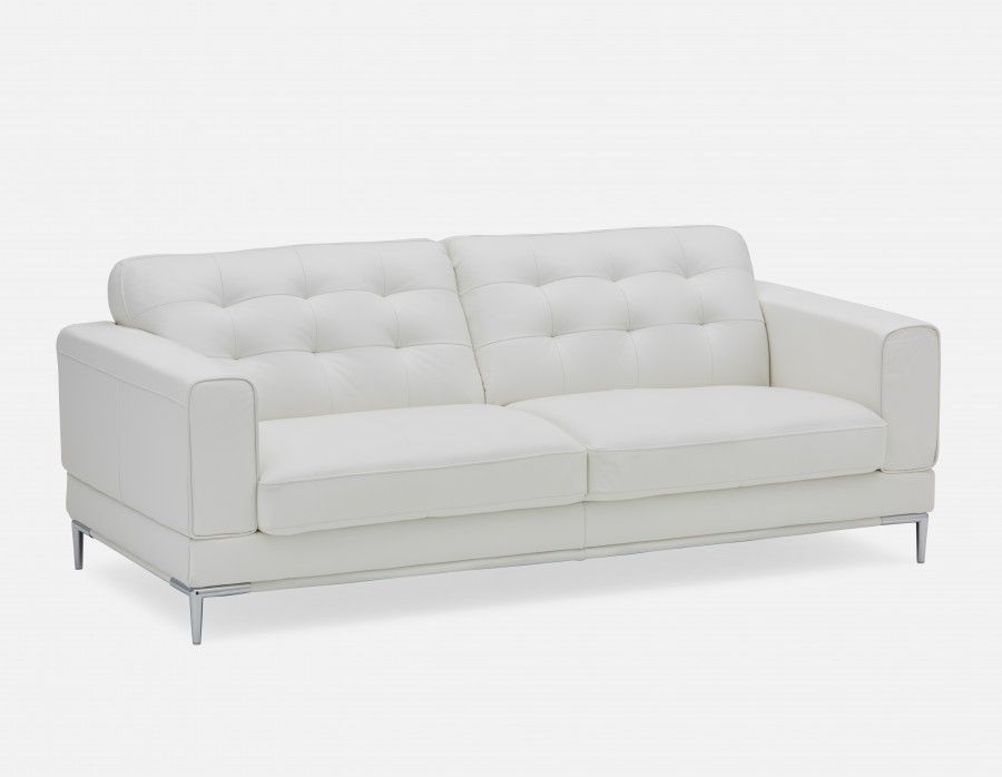 Carlton 100 Leather 3 Seater Sofa White Sofas Carlton 100 Leather 3 Seater Sofa, 100 Leather Sofa