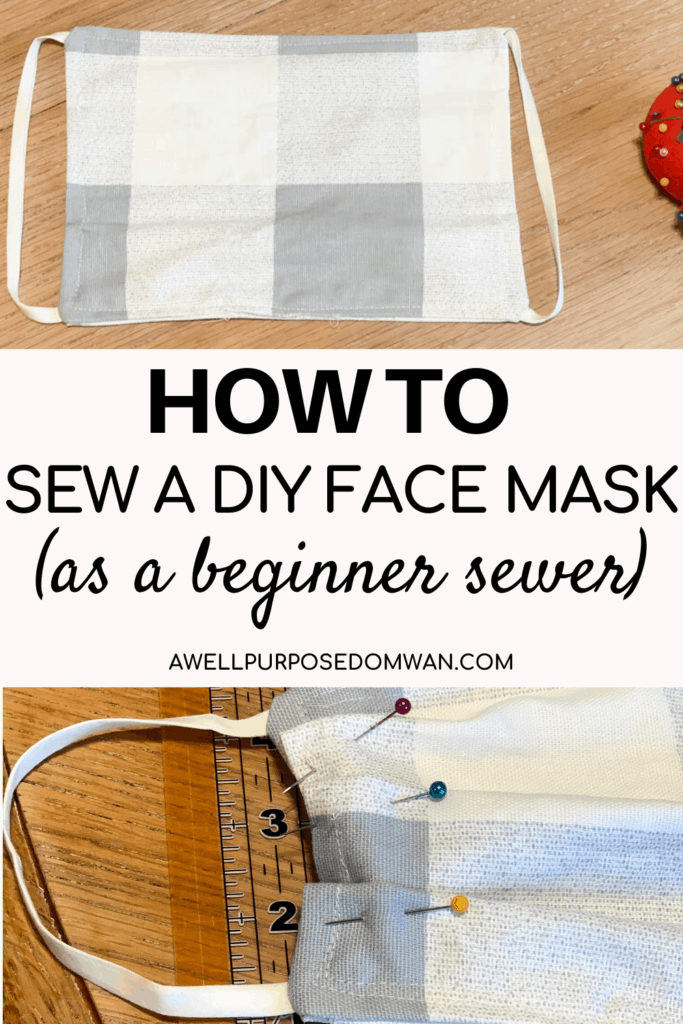 How to sew a diy face mask to help! - a well purposed woman.