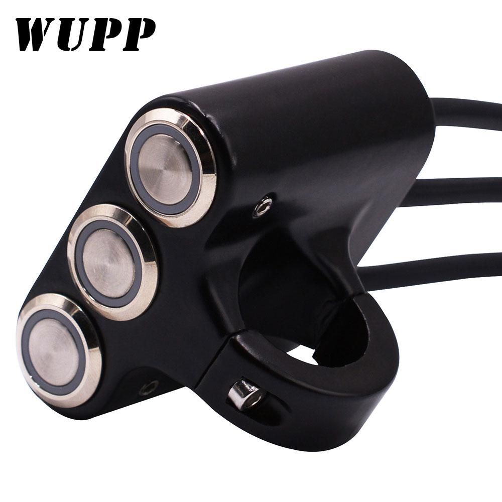 Universal Handlebar Motorcycle Switches Light Mount Horn Power Start