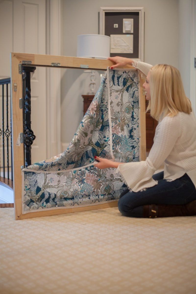 Easy Art Hanging System To Display Hermes Vintage Scarf Bluegraygal Art Hanging System Framed Fabric Wall Art Hanging Art