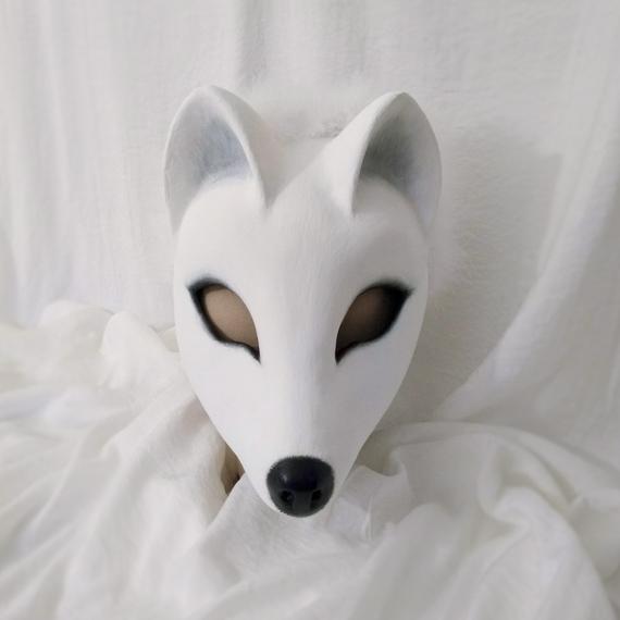 Mask Cat Blue paper mache strange animal Magic