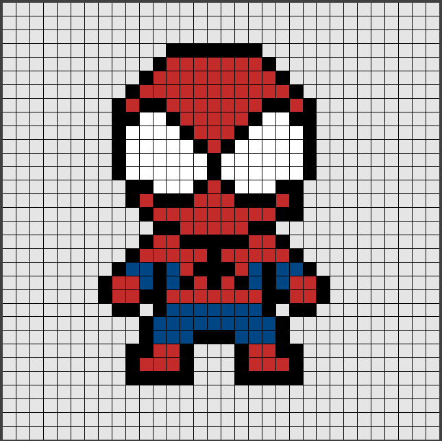 Patrón de Hama Beads Midi de Spiderman, nuestro superhéroe arácnido ??....