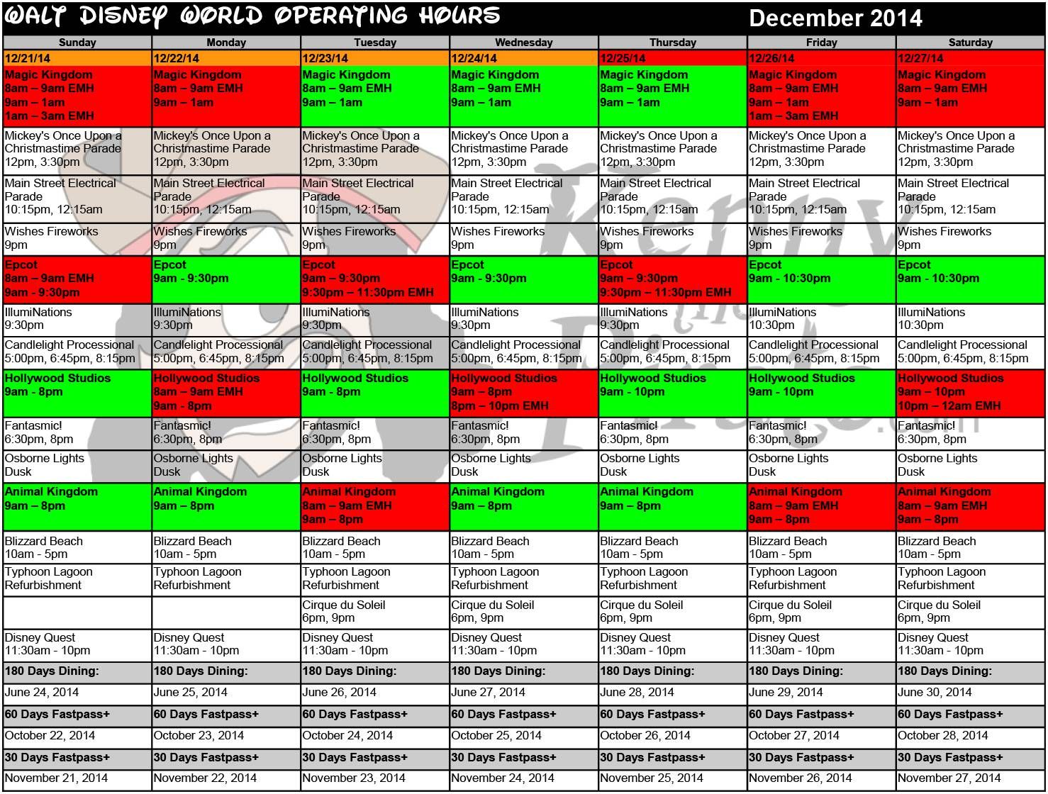 Disney World Crowd Calendar, Walt Disney World, Disney Vacations