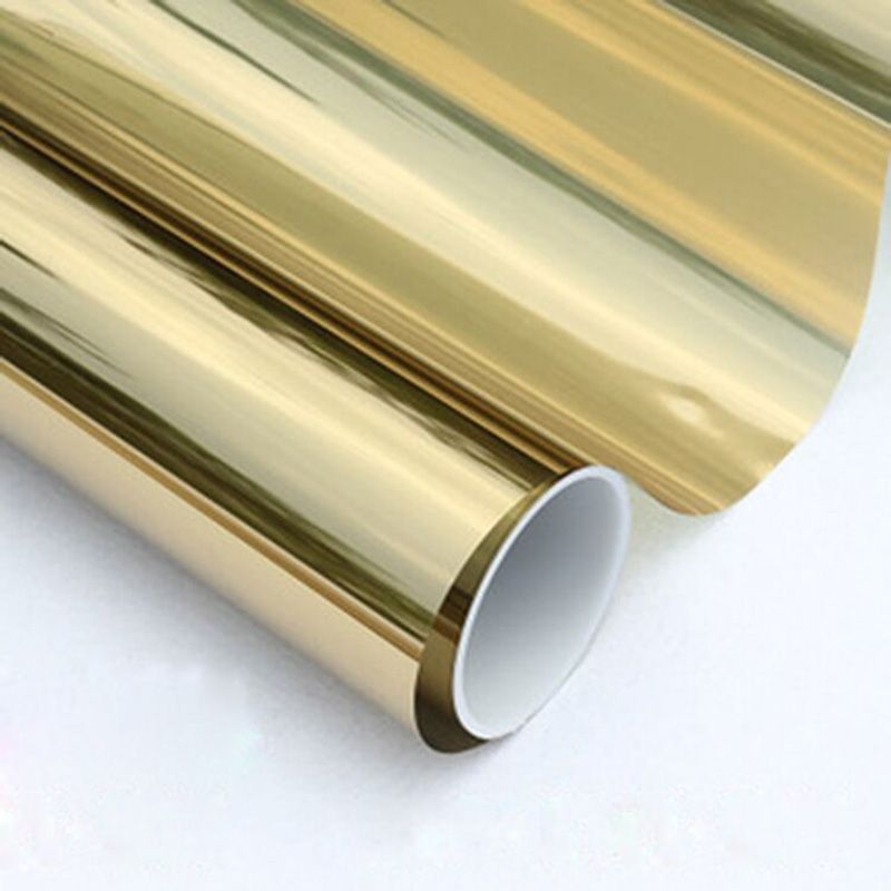 Vlt 15 Gold Silver Solar Window Film Tint For Buliding Home Office Size 1 52 30m Roll Exterior Accessories Solar Windows Shade Cover