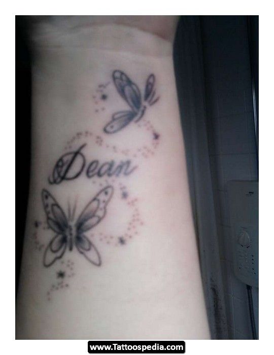 Butterfly Name Tattoos 03 Jpg 540 700 Cute Tattoos On Wrist Tattoo Designs Wrist Wrist Tattoos