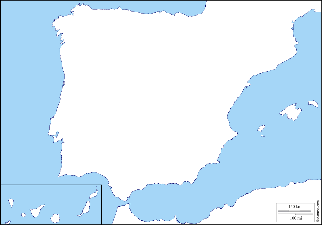 Pin En Mapa Fisico De España
