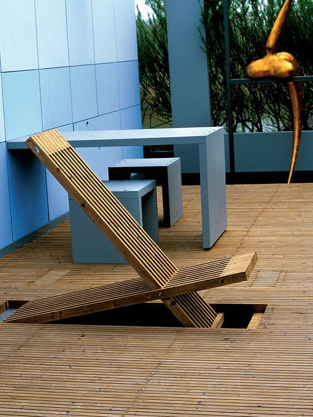 thedesignwalker \u201c Chair that folds into deck \u201d Creative Life - sillas de playa thedesignwalker \u201c Chair that folds into deck \u201d Creative Life - sillas de playa