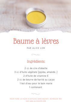 Baume à Lèvres Maison Facile à Faire Objectif Zéro Déchet Ou Presque Baume à Lèvres Maison Produits De Beauté Faits Maison Baume à Lèvres