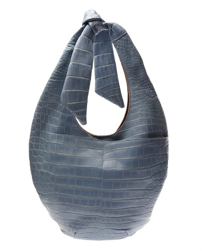 010235590002-034_1 Brown Fashion, Mens Fashion, Latest Fashion Design, Blue Purse, Girls Wardrobe, Hobo Bag, Crocodile, Purses, My Style