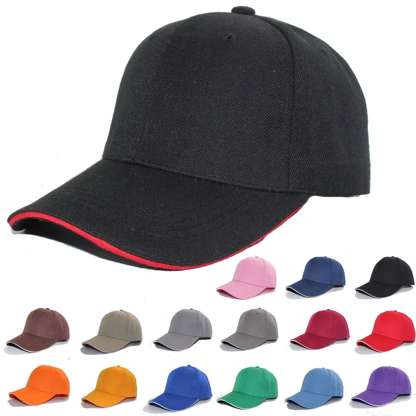 Mens Womens Baseball Cap Snapback Hats Hip-Hop Adjustable Bboy Caps Adjustable