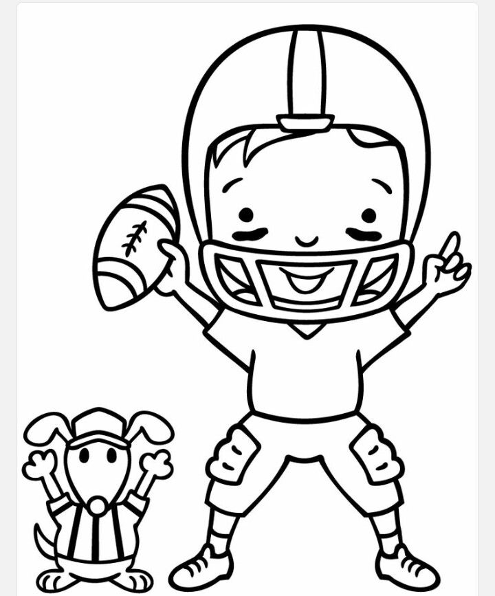 Football player Football coloring pages Digi stamps Coloring pages