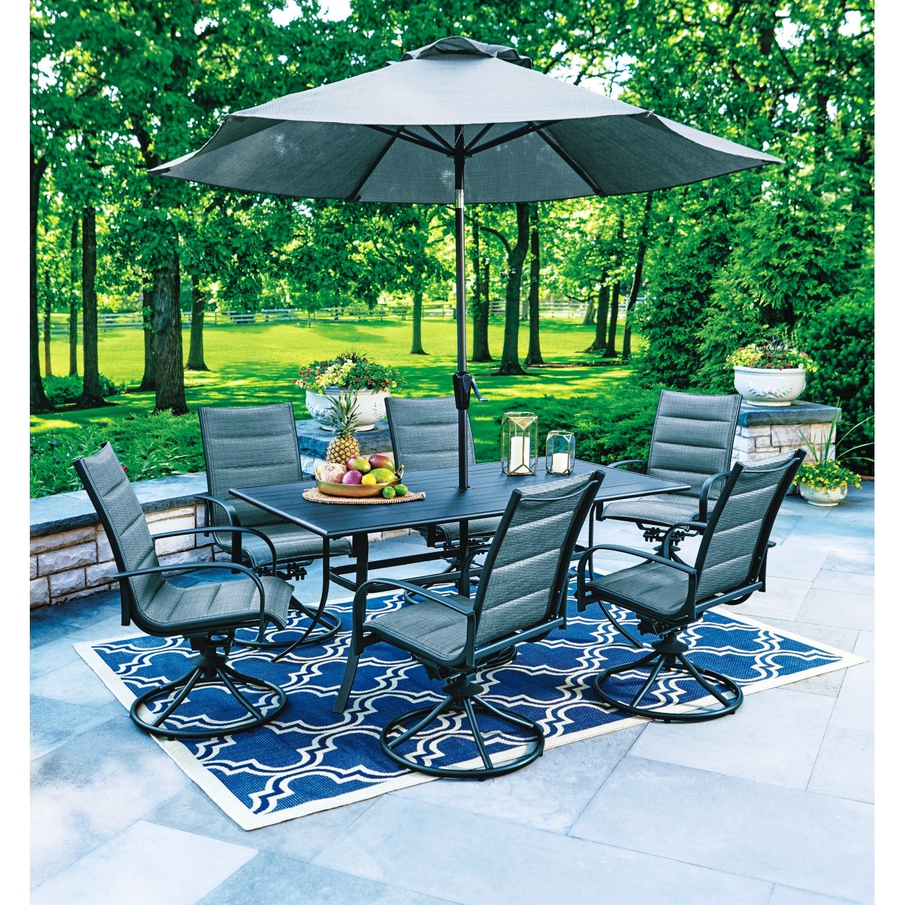 Living Accents Brookstone Dining Set Brown RXAC 1819 SET Living Accents Brookstone Dining Set Brown RXAC 1819 SET