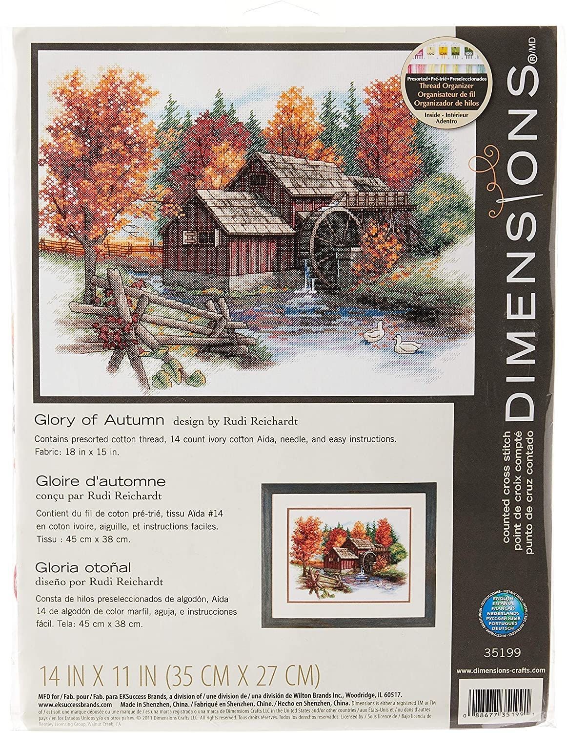 DIY Chart Counted Cross Stitch Patterns Needlework DMC Glory of Autumn DIY Chart Counted Cross Stitch Patterns Needlework DMC Glory of Autumn