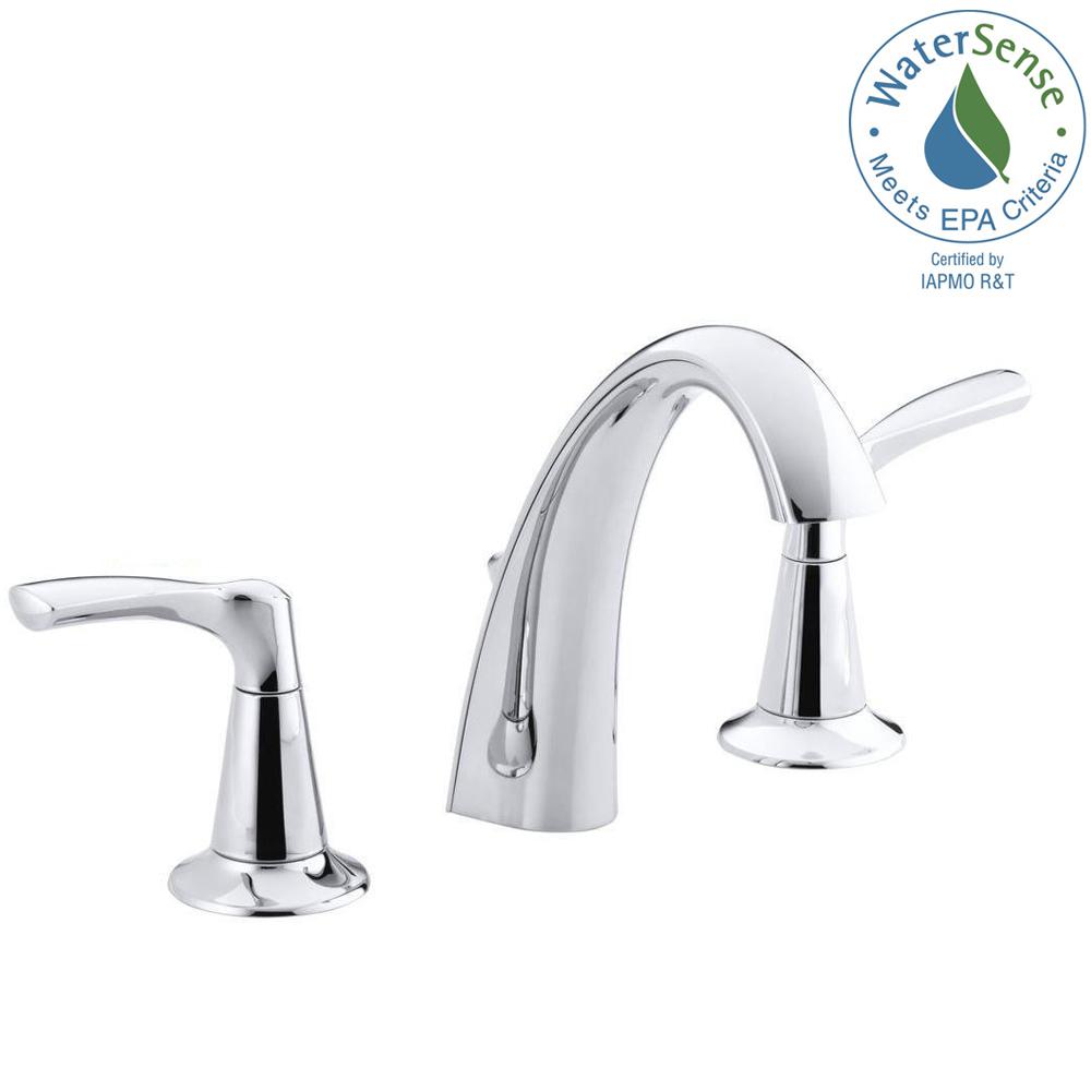 Kohler Mistos 8 In Widespread 2 Handle Water Saving Bathroom Faucet In Bathroom Faucets Widespread Bathroom Faucet Faucet