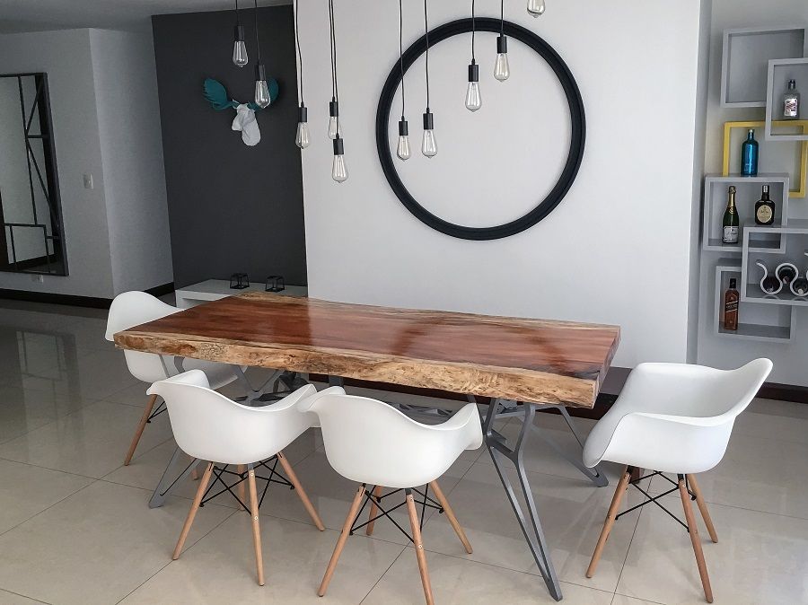 Madera y Metal: La infalible combinación de ARZA. Mesa de comedor ... Madera y Metal: La infalible combinación de ARZA. Mesa de comedor ...
