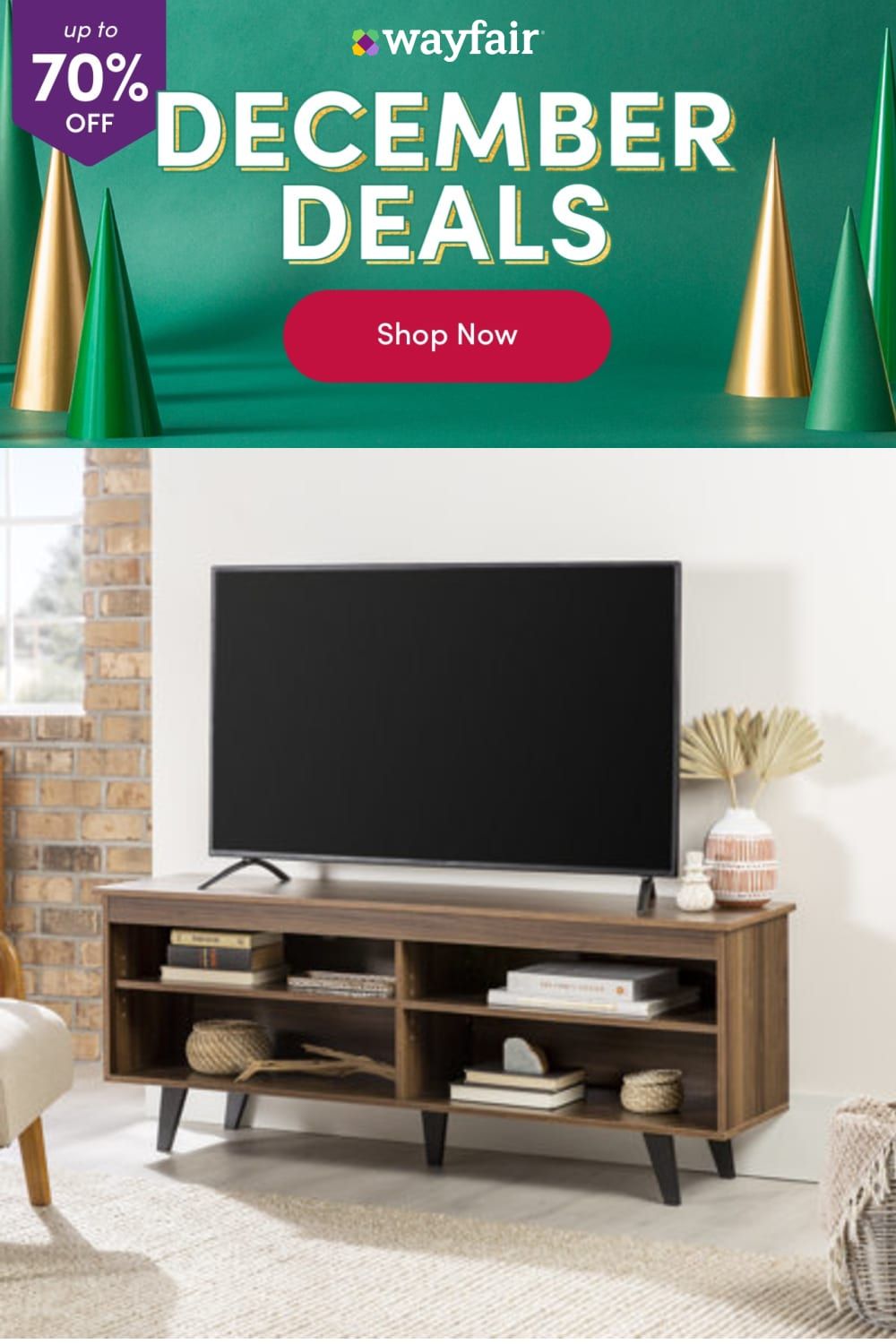Trule Schaeffer TV Stand for TVs up to 65" | Wayfair | Tv stand