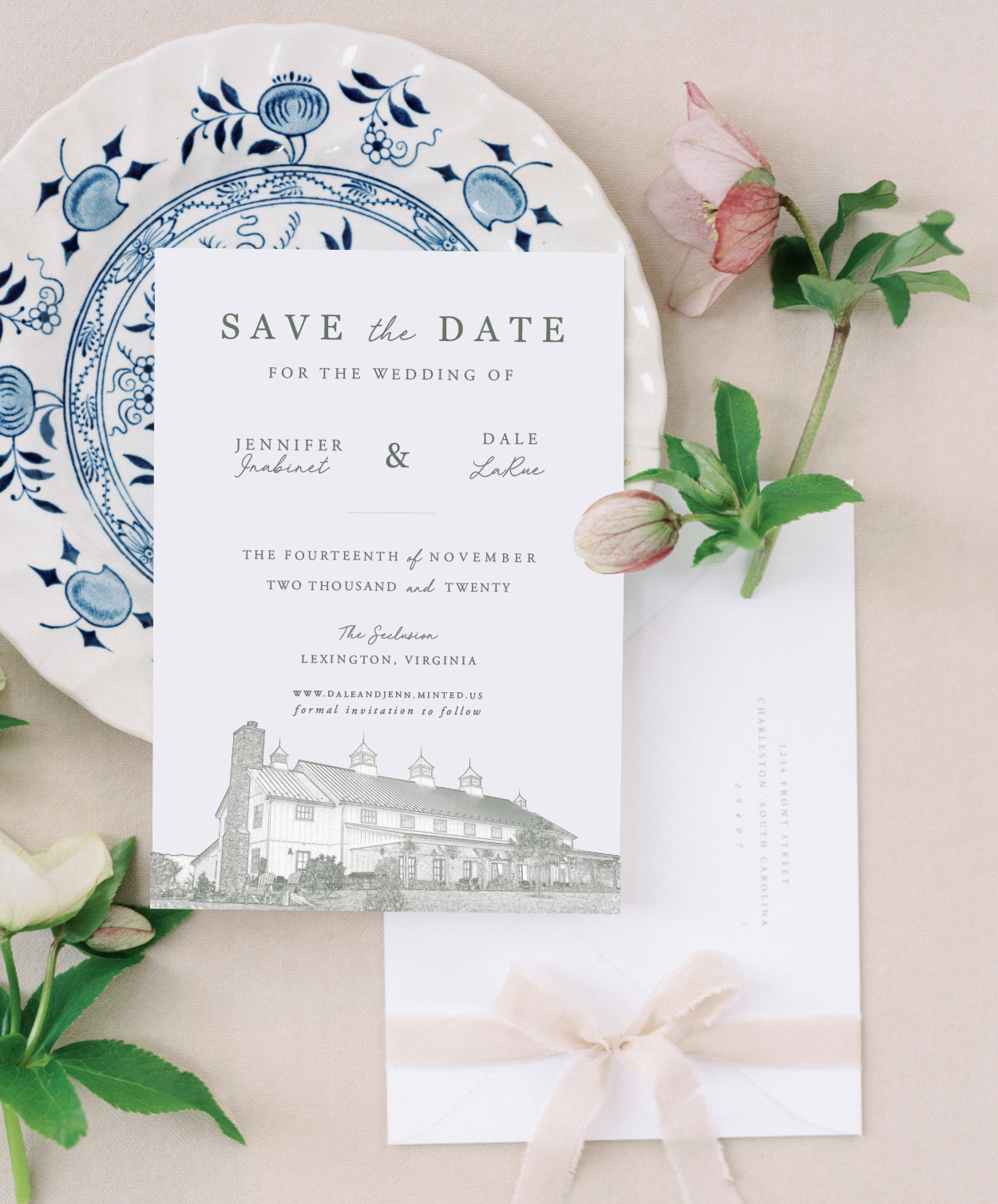 Save the Date Destination Wedding Venue Illustration Longest Time Design PRINTED Venue Illustration Save the Date Digital Venue Sketch