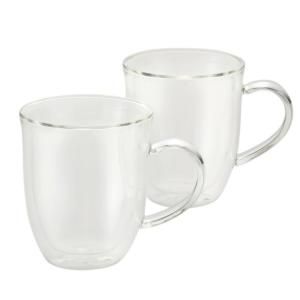 BonJour Coffee Insulated Borosilicate Glass Espresso Cups, 2 Piece Set, 6 Ounces Each BonJour Coffee Insulated Borosilicate Glass Espresso Cups, 2 Piece Set, 6 Ounces Each