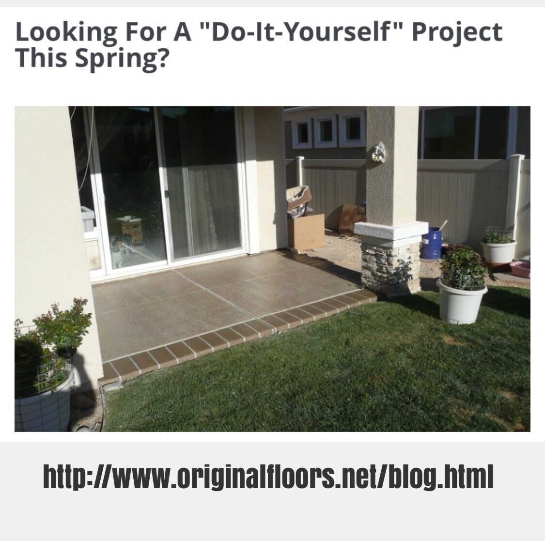 Epoxy Resin Flooring Near Me Looking For A "DoItYourself" Project This Spring? http