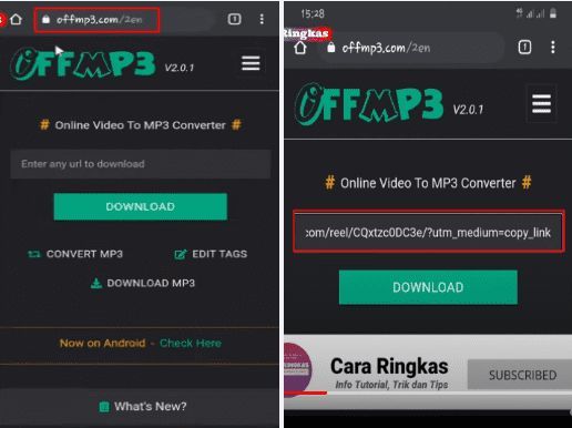 cara download lagu reels di instagram