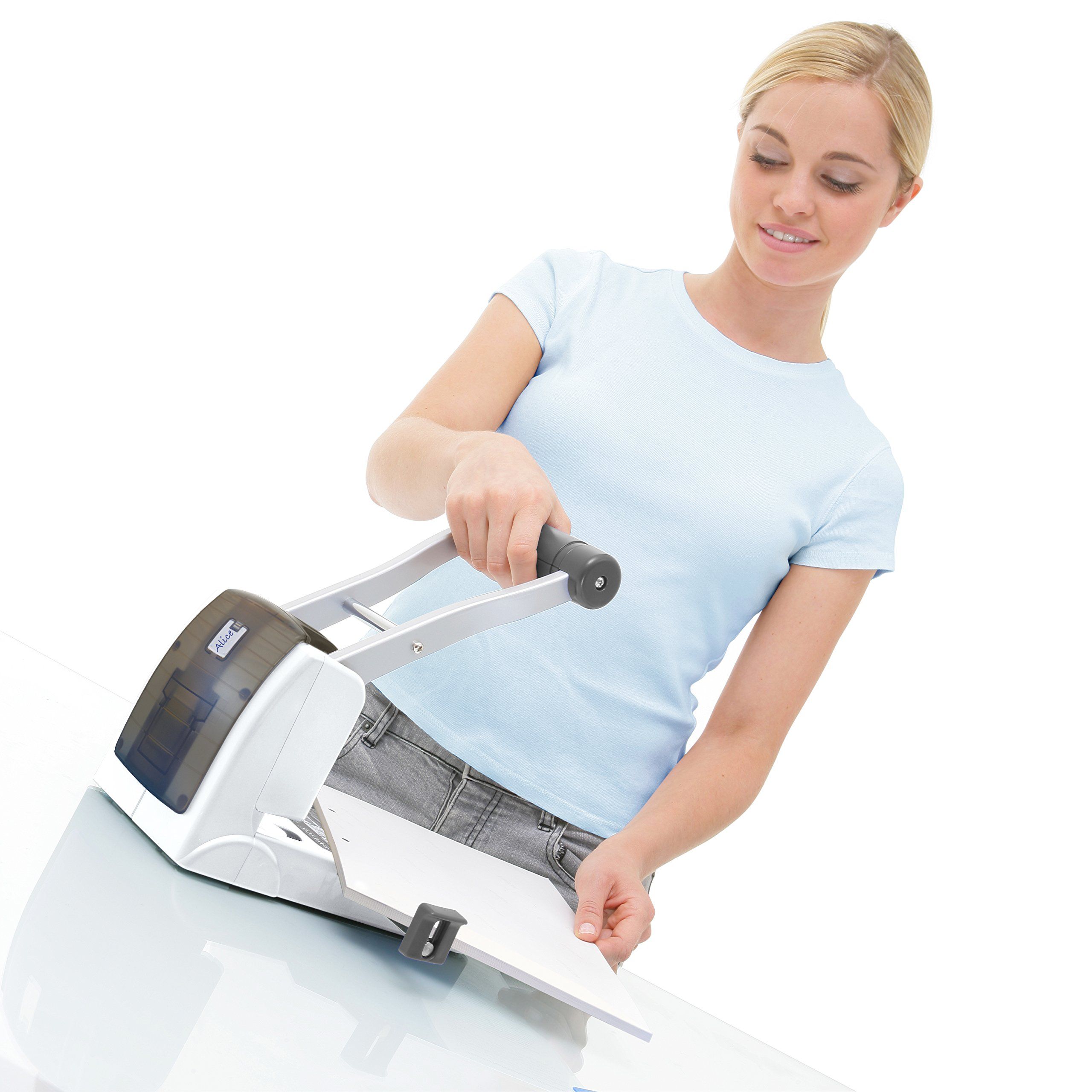 Rapesco High Capacity 4-Hole Punch Soft White