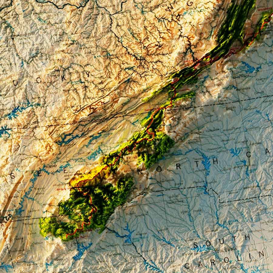 Appalachian Trail 1981 Relief Map In 2022 Appalachian Trail Map appalachian-trail-1981-relief-map-in-2022-appalachian-trail-map